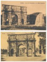 Roma, Rome; - 2 db RÉGI város képeslap / 2 pre-1945 town-view postcards: Arco di Constantino