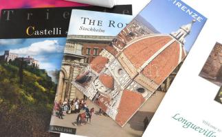 Vegyes modern nyomtatvány tétel, közte rengeteg úti prospektussal, térképekkel, de újságokkal is