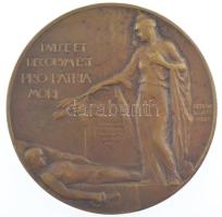 Berán Lajos (1882-1943) 1920. DVLCE ET DECORVM EST PRO PATRIA MORI / MAC (Magyar Athletikai Club) az Atlétikai Klub I. világháborús halottjai emlékére kiadott, kétoldalas, vert bronz emlékérem (59mm) T:1- / Hungary 1920. DVLCE ET DECORVM EST PRO PATRIA MORI / MAC (Magyar Athletikai Club) double-sided struck bronze commemorative medallion issued for the fallen members of the Athletic Club in World War I. Sign.: Lajos Berán (59mm) C:AU  HP 1400.
