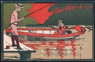 cca 1910-1920 Purgo, Az ideális hashajtó. Jóizü, legenyhébb, biztos, megbizható. Litografált, kétoldalas reklámkártya, 10,5x6,5 cm
