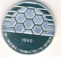 Bulgária 1990. 25L Ag "Labdarúgás-labda" T:PP Csak 14.900db!