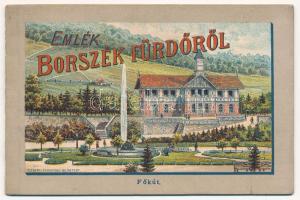 Borszék, Borsec; Emlék Borszék-fürdőről. Nem-képeslapos füzet 5 lappal. Czettel és Deutsch / Andenken vom Bad Borszék / non-postcard booklet with 5 pages, litho