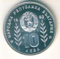 Bulgária 1982. 10L Ag "Labdarúgás-háló, labda" T:PP Csak 7800db!
