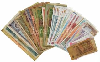 65db-os, vegyes, magyar és külföldi bankjegytétel T:vegyes 65pcs, mixed, Hungarian and foreign banknote lot C:mixed