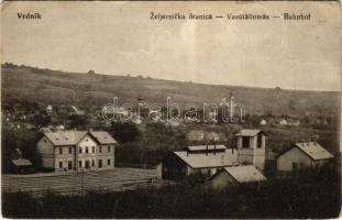 1915 Rednek, Vrdnik; Zeljeznicka Stanica / Vasútállomás / Bahnhof / railway station (EK)