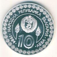 Bulgária 1984. 10L Ag "Téli olimpia-síelés" T:PP Csak 8464db!