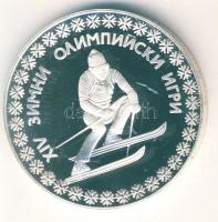 Bulgária 1984. 10L Ag "Téli olimpia-síelés" T:PP Csak 8464db!