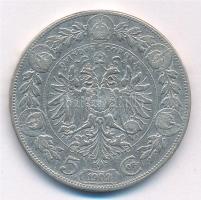 Ausztria 1909. 5K Ag "Ferenc József" T:3 
Austria 1909. 5 Corona Ag "Franz Joseph&qu...