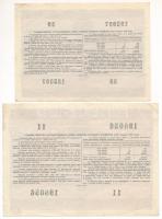 Szovjetunió 1955. 10R + 100R nyereménykölcsön, amely egyben pénzhelyettesítő fizetőeszköz is volt T:...