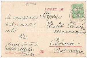 1912 Fonyód-fürdő, Vasút utca, Kajos cukrászdája. Kajos Vilmos saját kiadása