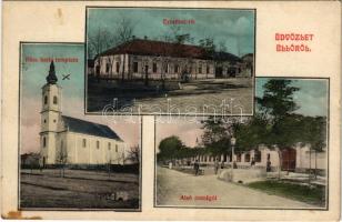 1910 Üllő, Római katolikus templom, Erzsébet tér, Alsó országút. Bergner Margit kiadása (fl)