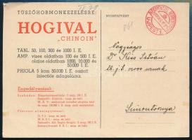 1937-1939 Chinoin Ovosan és Nohaesa, 2 db gyógyszerreklám levelezőlap, postázva, 17x12 cm