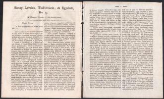 1816 Magyar Kurir 3 oldala 1816-os szignettával