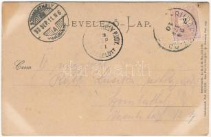 1899 (Vorläufer) Czigány (Cigány). Dombornyomott / Zigeuner / gypsy folklore. Embossed (fl)