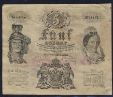 1847. 5G hamisítvány , hátlapon piros számozás "124 Explr v Nr. 20." T:II