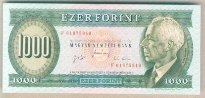 1996. 1000Ft "F" betűvel T:I