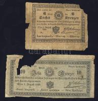 1849. 6kr + 10kr "Almássy" T:IV,V