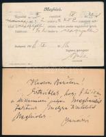 1918-1930 A Budapest Sport Egyesület (BSE) 5 db meghívója, vegyes állapotban