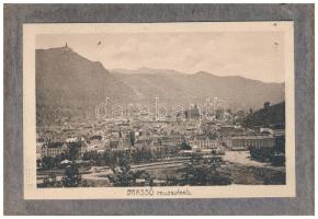 Brassó, Kronstadt, Brasov; leporellófüzet 10 képeslappal. Dombornyomott címeres borító. Zeidner H. k...