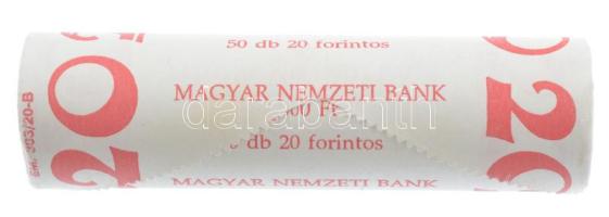 2003. 20Ft Cu-Ni-Zn "Deák" (50x) "MAGYAR NEMZETI BANK" rolniban T:1,1- patina