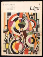 Fernand Léger: I maestri del colore. Életrajzával és munkáinak színes illusztrációival. Miláno., 1964, Spadem, foltos papírborítóval.