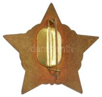 ~1962. "Munkásőr" szolgálati zománcozott jelvény 5 év szolgálat után eredeti dísztokban T:...