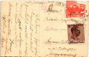 1938 Szászrégen, Reghin; Sächsisch-Regener Sparkasse A.-G. / Fő tér, Szászrégeni Takarékpénztár R.-T...