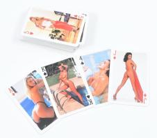 Erotikus francia kártya, 54 lap, jó állapotban