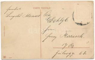 Prosit Neujahr! / Újévi üdvözlet, repülő lakóház, humor / New Year greeting, flying house humour. SB...