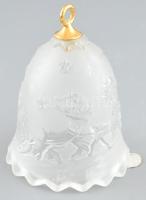 Waltherglass kristály csengő karácsonyi díszítéssel 13 cm