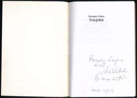 Deregán Gábor: Írásjelek. Bp, 2001,Onestudio.Dedikált.Papírborítóval, jó állapotban