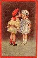 1921 Italian children art postcard. 582-3. s: Colombo (EK)