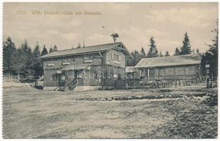 1909 Hohe Wand, VIII. Wilhelm Eichert Hütte. Verlag der Sektion Wr. Neustadt des österr. Tourist.-Klubs / alpine hotel