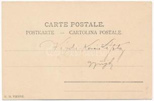 Greek Virgin. Art Nouveau, M.M. Vienne, unsigned Raphael Kirchner