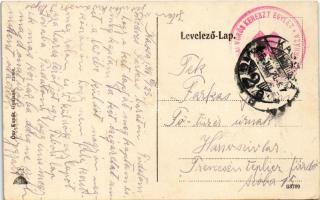 1916 Kassa, Kosice; Jakab Árpád palotája, híd. Özv. Kunák Gyulané kiadása / palace, bridge + "A...