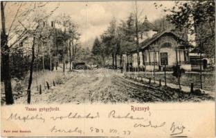 1902 Rozsnyó, Roznava; Vasas gyógyfürdő. Falvi Jenő kiadása / spa, bath