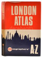 Geographers :London Atlas., London, Geographers Map Company, seventh edition, félvászon borítóval, papírkötésben, jó állapotban