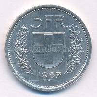 Svájc 1967. 5Fr Ag T:1-,2 Switzerland 1967. 5 Francs Ag C:AU,XF Krause KM#40