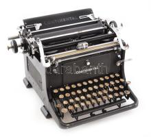 Régi Continental írógép, Karl-Marx-Stadt. VEB Büromashinenwerk, kis kopásnyomokkal, 24,5x36x39 cm