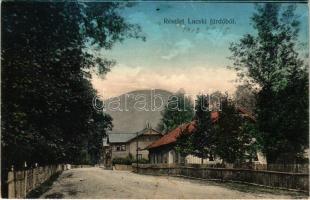 1913 Lucski-fürdő, Lúcky Kúpele (Liptó); utca, nyaraló / street view, villa (EK)