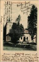 1900 Bártfa, Bártfafürdő, Bardejovské Kúpele, Bardiov, Bardejov; Hidegvíz-gyógyintézet. Divald Adolf 114. / spa, bath (Rb)
