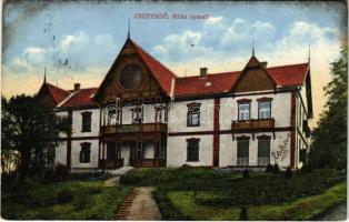 1913 Csíz, Csízfürdő, Kúpele Cíz; Milán nyaraló. Herskovits Mór kiadása / villa