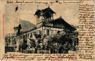 1901 Csíz, Csízfürdő, Kúpele Cíz; nyaraló. Gedeon András kiadása / villa (EB)