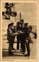Proviantkommission. K.u.K. Kriegsmarine / WWI Austro-Hungarian Navy officers tasting lunch. Verlag Rotes Kreuz. Nr. 1008. Phot. A. Hauger Pola 1916. (EK)
