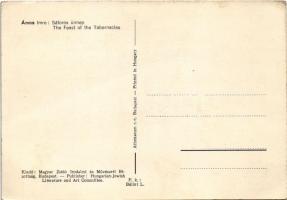 Sátoros ünnep. A Magyar Zsidó Irodalmi és Művészeti Bizottság kiadása / The Feast of the Tabernacles...