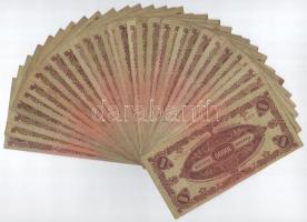 1945. 10.000P (31x) közte több bankjegy "MNB" bélyeggel T:III közte folt, kis szakadás
Ad...