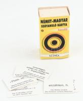 cca 2000-2010 Német-magyar szótanuló kártya, kezdő szint, Szinex Kiadó Kft., néhány hiánnyal