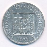 Csehszlovákia 1931. 10K Ag T:1-
Czechoslovakia 1931. 10 Korun Ag C:AU
Krause KM#15