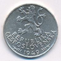 Csehszlovákia 1949. 100K Ag "Iglói bányászat 700. évfordulója" T:1- 
Czechoslovakia 1949....