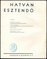 Bárczy István - Lyka Károly - Kner Imre - Mikszáth Kálmán - Bródy Lajos: Hatvan esztendő. (1873-1933). Bp., 1933, Hungária-ny. Fekete-fehér fotókkal illusztrálva. Kiadói papírkötés, kissé sérült, foltos, a könyvtesttől elvált borítóval, kisebb lapszéli sérülésekkel, ázásnyomokkal.